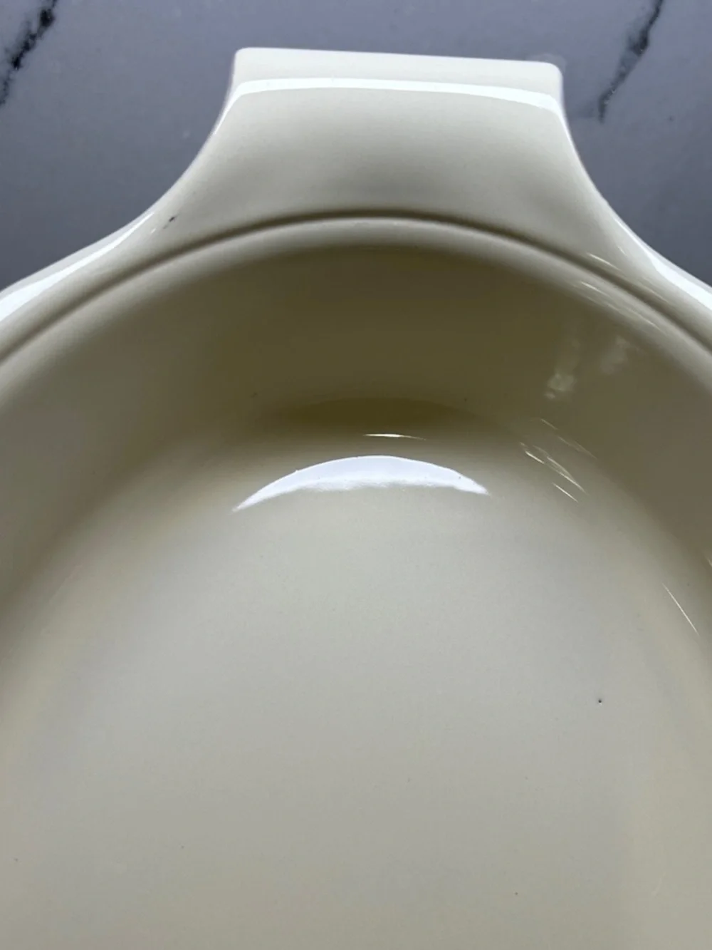 Emile Henry X Williams Sonoma Oval Baking Dish in Burgundy and Cream